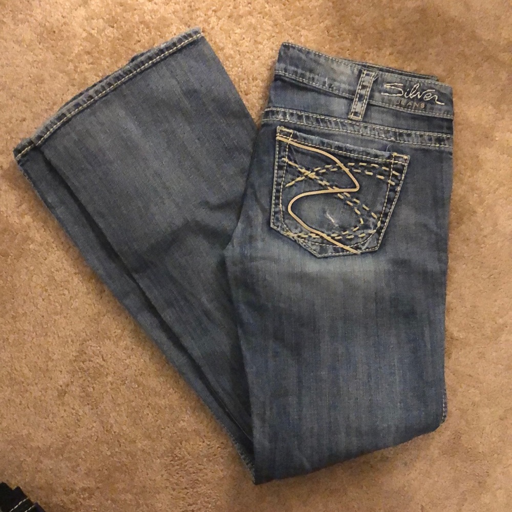 Silver jeans